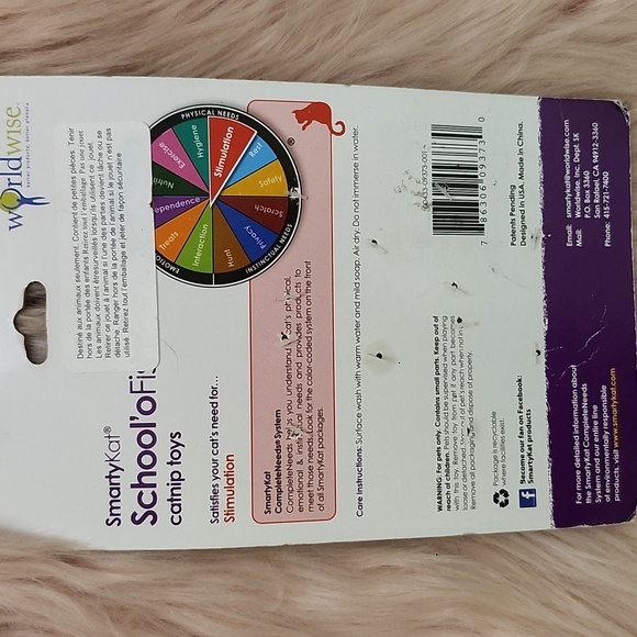 Brand New SMARTYKAT "SCHOOL'O FISH" CATNIP Toys - Picture 2 of 3